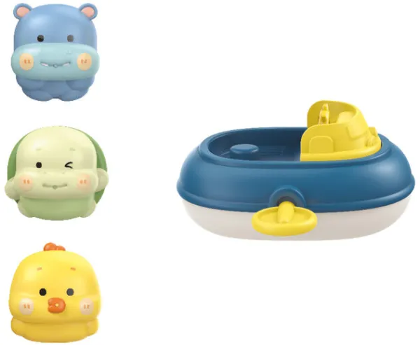 Bath set - Sailing animals
