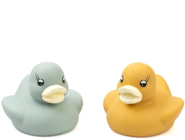 Bath duck in silicone, 2 ass